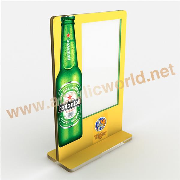 acrylic free standing menu poster displays